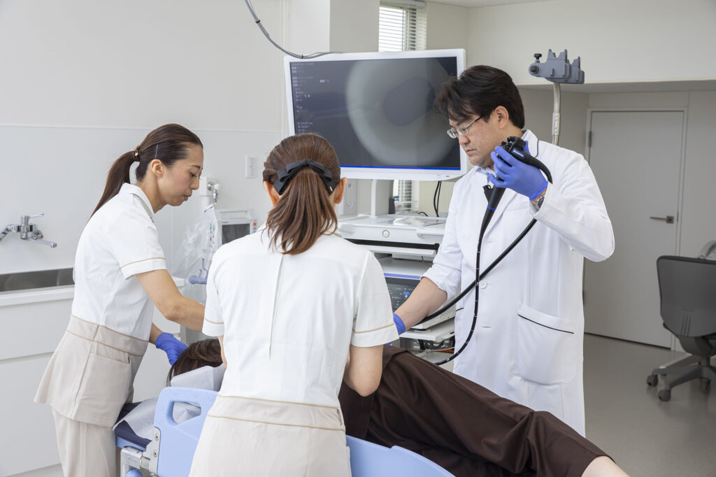 内視鏡検査の様子