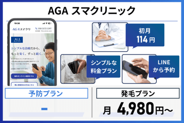 AGAスマクリニックの基本情報についてまとめた画像