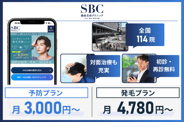 湘南AGAクリニックの基本情報についてまとめた画像